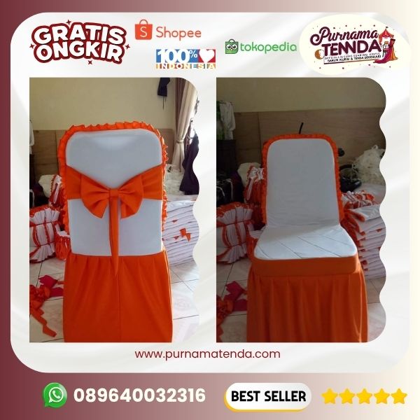 sarung kursi futura komplit bahan filamin atau abutay