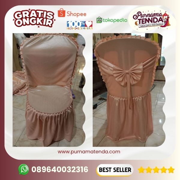 sarung kursi napolly 101 tanpa busa warna polos
